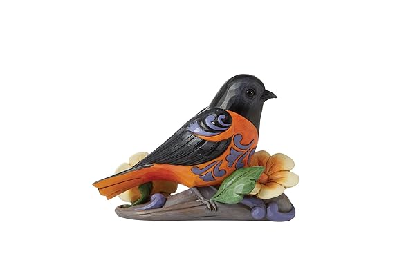 Enesco Enesco Jim Shore Baltimore Oriole Bird Figurine - 4.25 Inch Multicolor Collectible