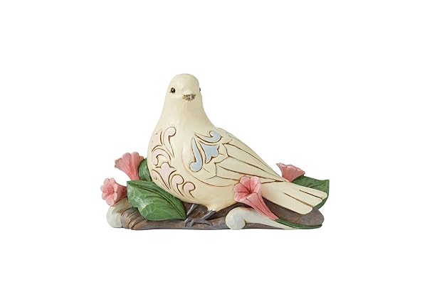 Shop Enesco Jim Shore Heartwood Creek White Dove Bird Figurine - 4.5 Inch Multicolor Collectible