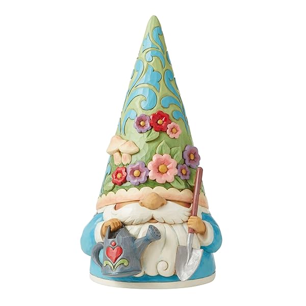 Enesco "Enesco Jim Shore Gardening Gnome Figurine - 14.5" Indoor/Outdoor Decor, Multicolor"