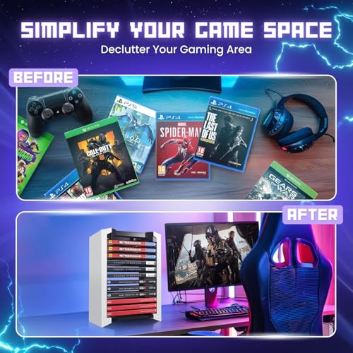 TNP Products Universal Video Game Storage Tower for PS5, PS4, Xbox & Switch - Organize 12 Games in Style! - View 7 of 9