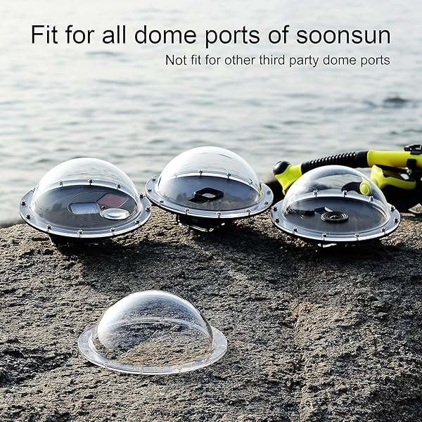 SOONSUN SOONSUN 6'' Transparent Dome Port Cover for GoPro Hero 3-13 | Includes Case & Accessories - View 6 of 11