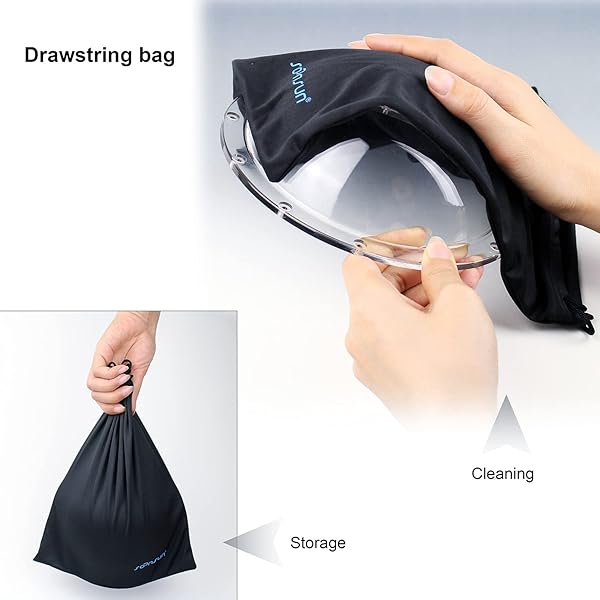 SOONSUN SOONSUN 6'' Transparent Dome Port Cover for GoPro Hero 3-13 | Includes Case & Accessories - View 10 of 11