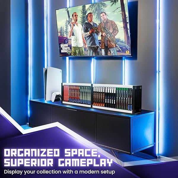 TNP Products Universal Video Game Storage Tower for PS5, PS4, Xbox & Switch - Organize 36 Games in Style! - View 5 of 10