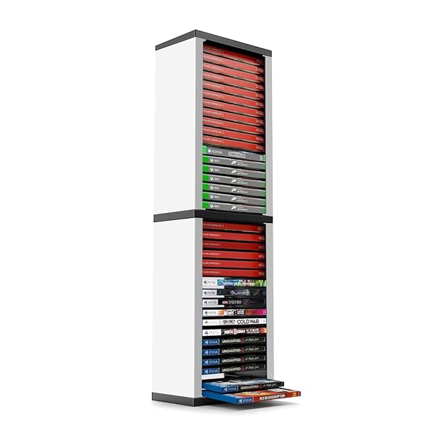 TNP Products Universal Video Game Storage Tower for PS5, PS4, Xbox & Switch - Organize 36 Games in Style! - View 2 of 10