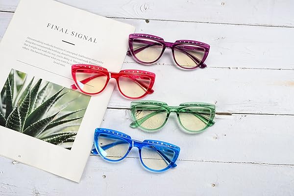 Eyekepper Eyekepper Multipack Tinted Blue Light Blocking Reading Glasses for Men and Women +2.00 Computer Eyeglasses - View 3 of 8