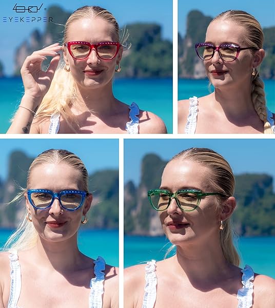 Eyekepper Eyekepper Multipack Tinted Blue Light Blocking Reading Glasses for Men and Women +2.00 Computer Eyeglasses - View 4 of 8