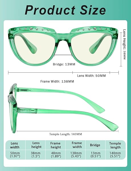 Eyekepper Eyekepper Multipack Tinted Blue Light Blocking Reading Glasses for Men and Women +2.00 Computer Eyeglasses - View 6 of 8