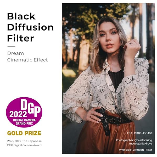 K&F CONCEPT K&F Concept 55mm Black Soft Diffusion Filter Cinebloom Effect Waterproof Scratch Resistant Multi-Layer Coated Camera Lens Accessory - View 3 of 8