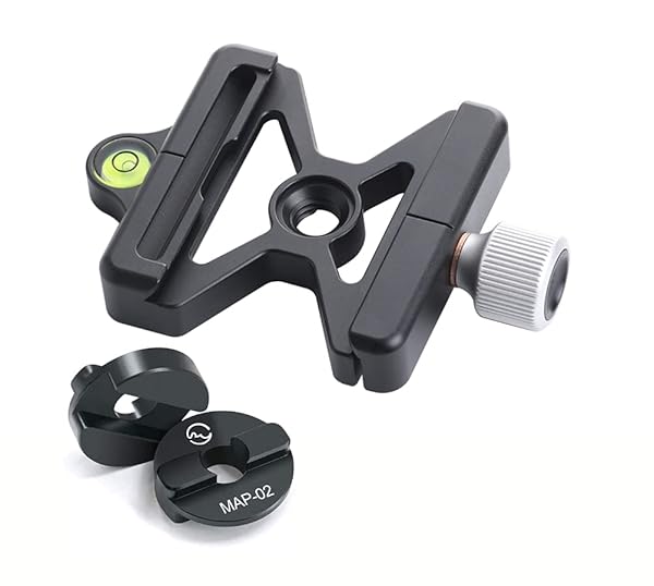 SUNWAYFOTO Sunwayfoto MAC-15T 60mm Clamp Kit: Convert RC2 to Arca/RRS for Tripod Ball Heads & Boss Adapters