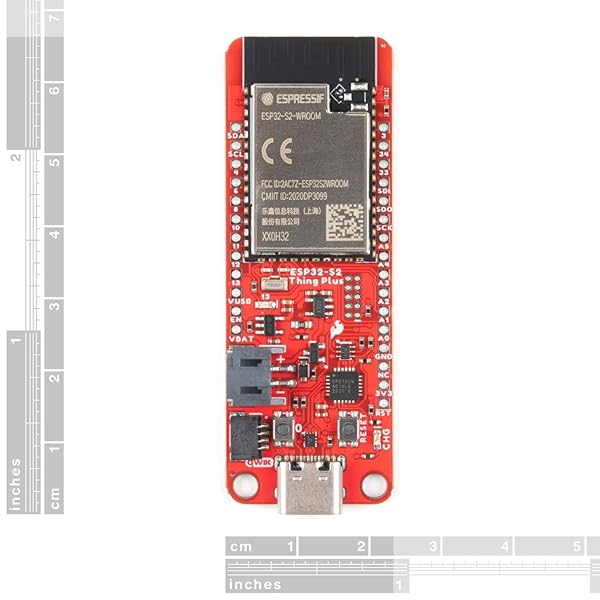SparkFun SparkFun Thing Plus ESP32-S2: No Bluetooth, WiFi SoC, Feather Form-Factor Dev Board with Flash & RAM Encryption - View 4 of 11