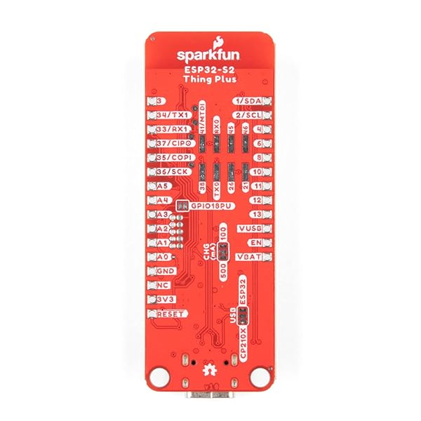 SparkFun SparkFun Thing Plus ESP32-S2: No Bluetooth, WiFi SoC, Feather Form-Factor Dev Board with Flash & RAM Encryption - View 5 of 11