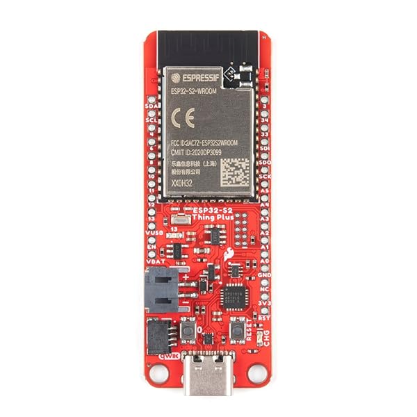 SparkFun SparkFun Thing Plus ESP32-S2: No Bluetooth, WiFi SoC, Feather Form-Factor Dev Board with Flash & RAM Encryption - View 6 of 11