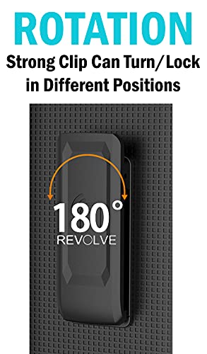 Nakedcellphone Secure Click Belt Clip Holster for Kyocera DuraForce Ultra 5G UW - Nakedcellphone Anchor Lock Edition - View 9 of 9