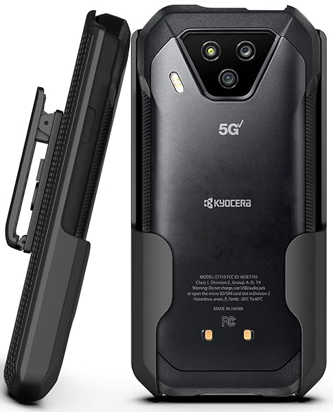 Nakedcellphone Secure Click Belt Clip Holster for Kyocera DuraForce Ultra 5G UW - Nakedcellphone Anchor Lock Edition - View 3 of 9