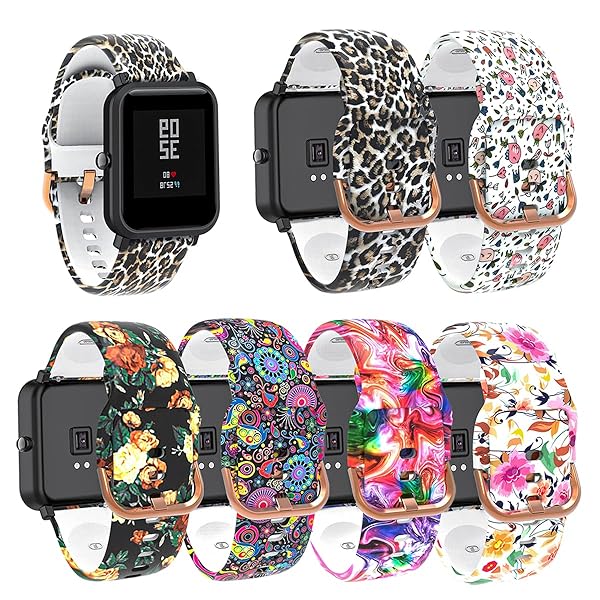 RuenTech Compatible Bands for Willful SW020 ID205 SW021 ID205L SW025 ID205S Smart Watch Quick Release Soft Silicone Straps Multicolor 6-Pack - View 2 of 8