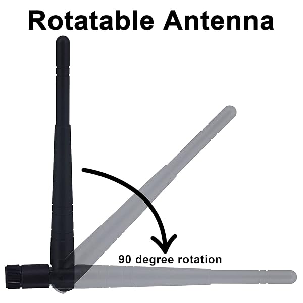 Boobrie BOOBRIE 2pcs 8dbi Dual Band WiFi Antenna 2.4G 5G RP SMA Male Universal WLAN Router Booster - View 6 of 8