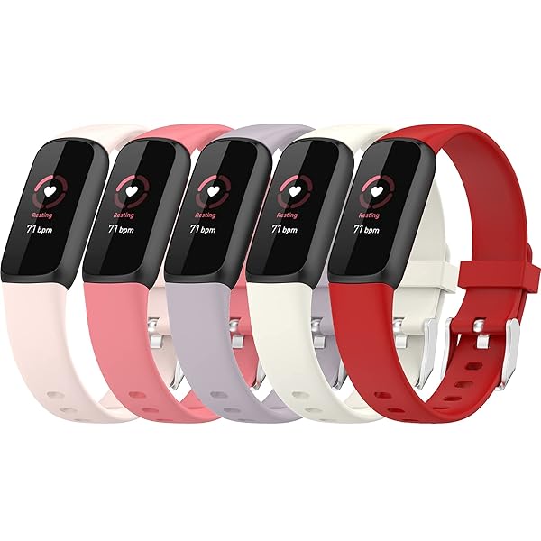 E ECSEM ECSEM Replacement Band for Fitbit Luxe Waterproof Silicone Adjustable Sport Watch Band Multicolor Large Breathable Quick Release Strap - View 2 of 8