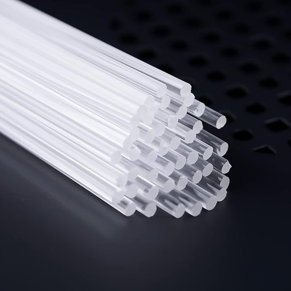 LSYGXYZ LSYGXYZ 50 Pieces Clear Acrylic Lollipop Sticks for Cake Pops Candy Dessert Chocolate Handmade DIY 8 Inch 3mm Diameter - View 5 of 8