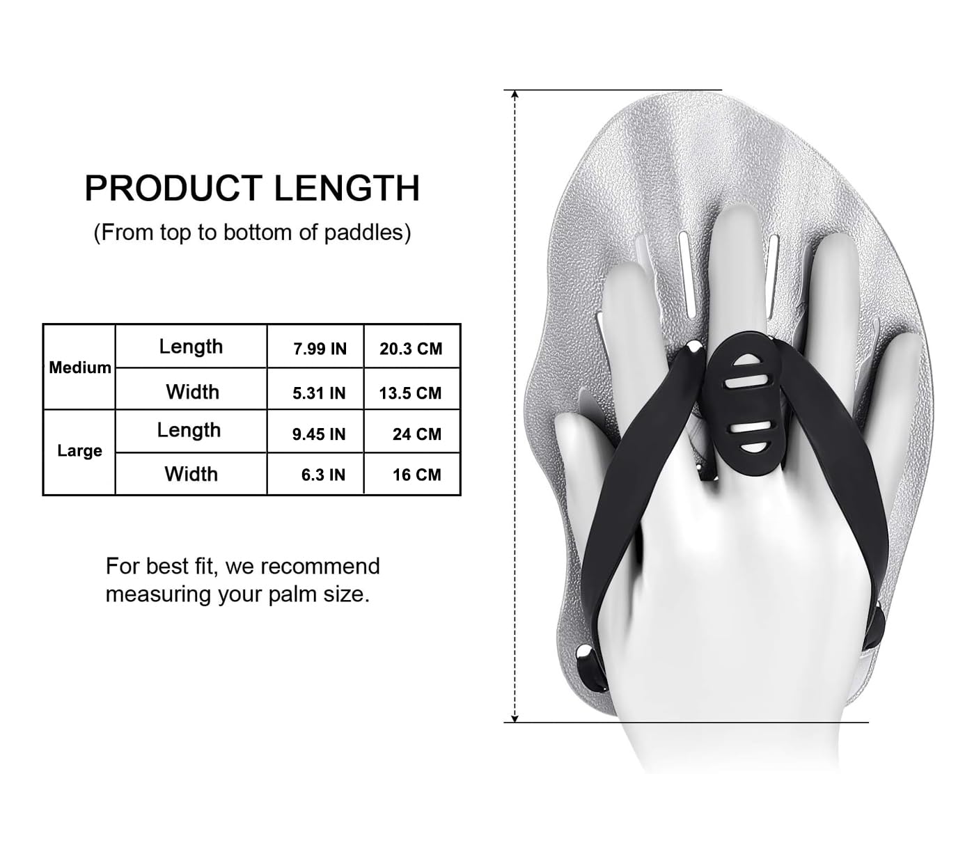 SantTop SantTop Contour Swim Paddles for Training Adjustable Straps Ideal for Men and Women G-Blue High-Blue Normal Size - View 2 of 7