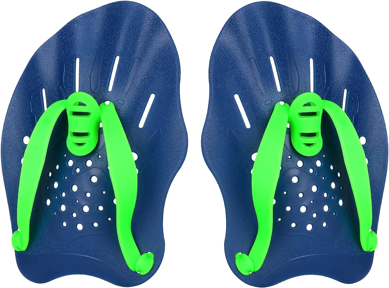 SantTop SantTop Contour Swim Paddles for Training Adjustable Straps Ideal for Men and Women G-Blue High-Blue Normal Size