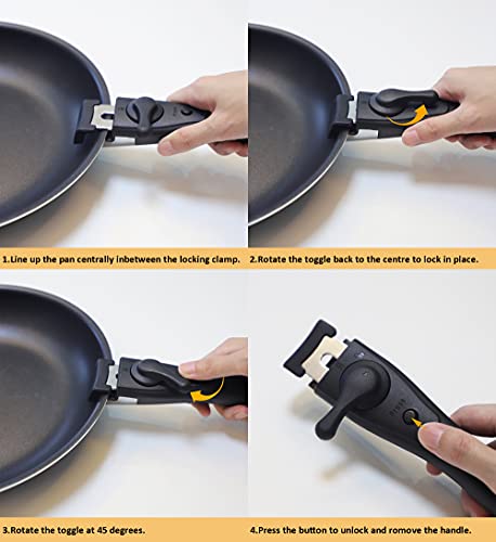 XEEYAYA Xeeyaya 16 Piece Kitchen Cookware Set Nonstick Stackable Pots and Pans for Induction Gas RVs Camping Space Saving - View 8 of 9