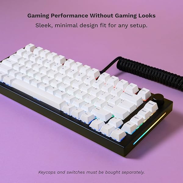 GLORIOUS Glorious GMMK PRO 75% Barebones Keyboard: Customizable RGB TKL Gaming Frame, 5-Pin Switch Support - View 8 of 11