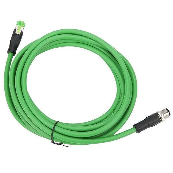 Kadimendium IP67 Waterproof RJ45 Industrial Ethernet Cable - 5m D-Code 4pin Male Connector for Reliable Connectivity