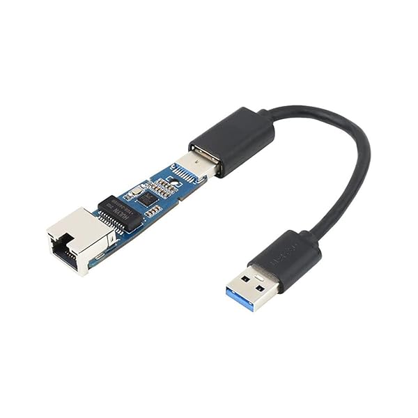 USB 3.2 Gen1 to RJ45 Gigabit Ethernet Converter Plug and Play Multi Systems Compatibility No Driver Needed