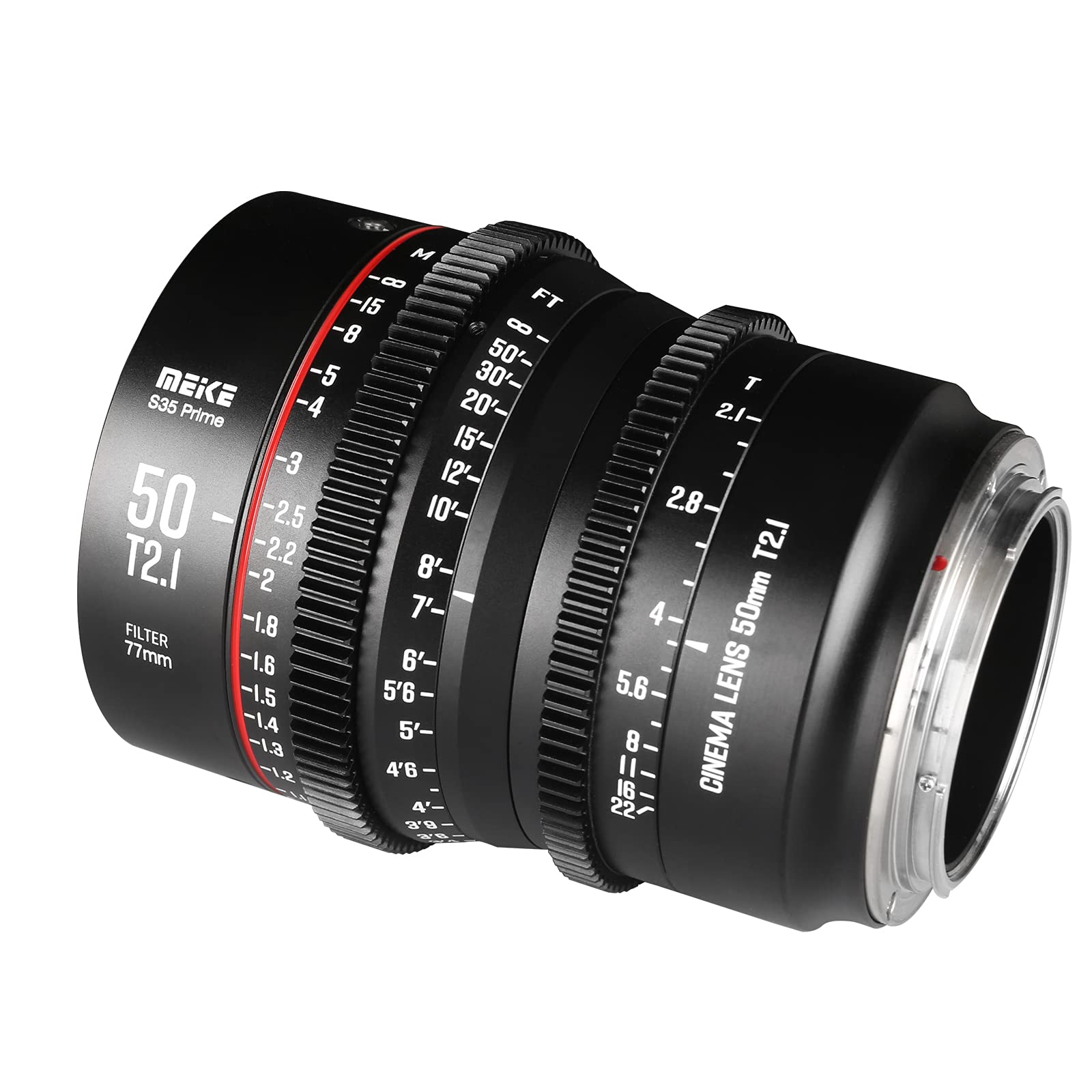 Meike Meike 50mm T2.1 S35 Cinema Lens for Canon EF & Zcam E2-S6 - Perfect for C100, C200, C300 Mark II/III - View 5 of 6