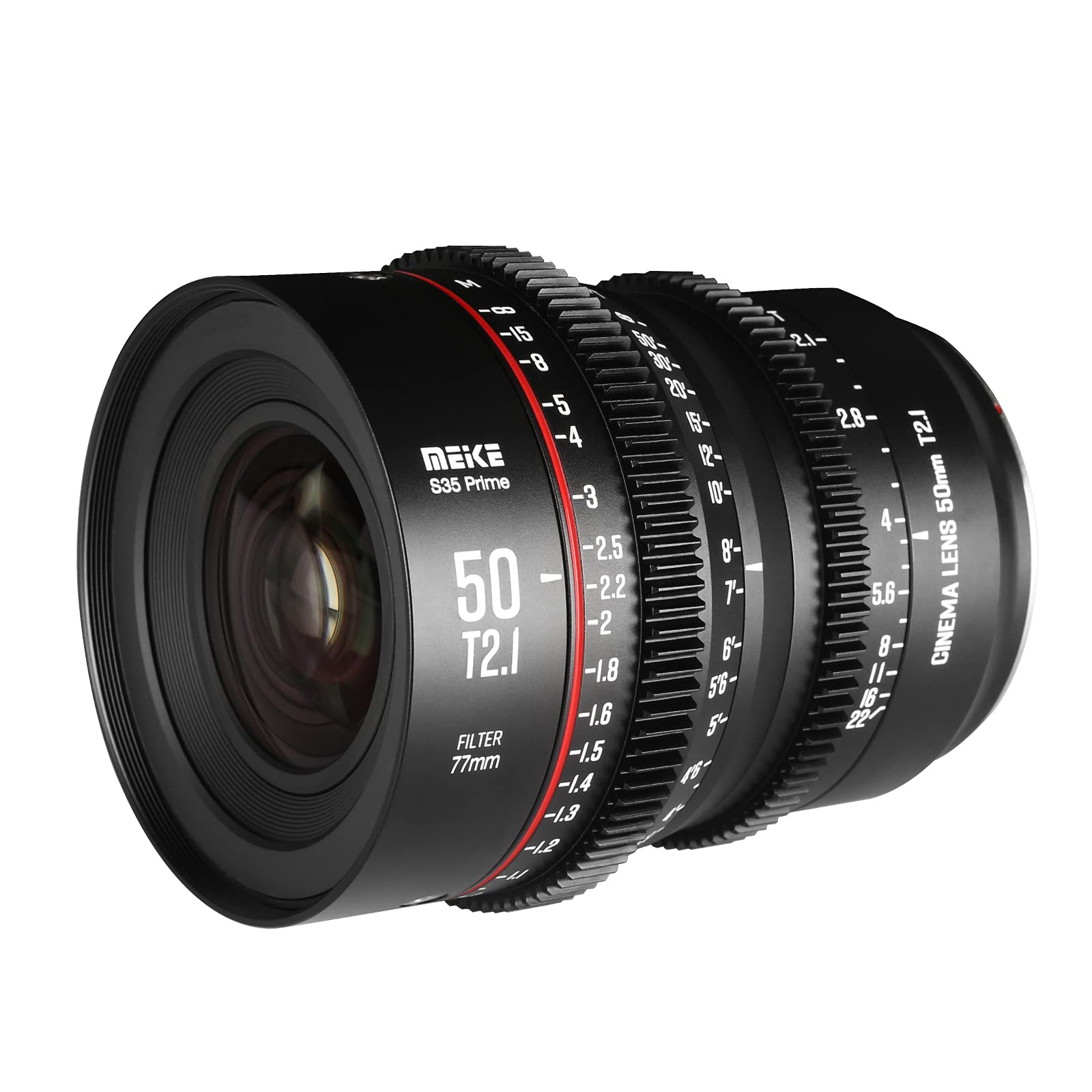 Meike Meike 50mm T2.1 S35 Cinema Lens for Canon EF & Zcam E2-S6 - Perfect for C100, C200, C300 Mark II/III - View 6 of 6