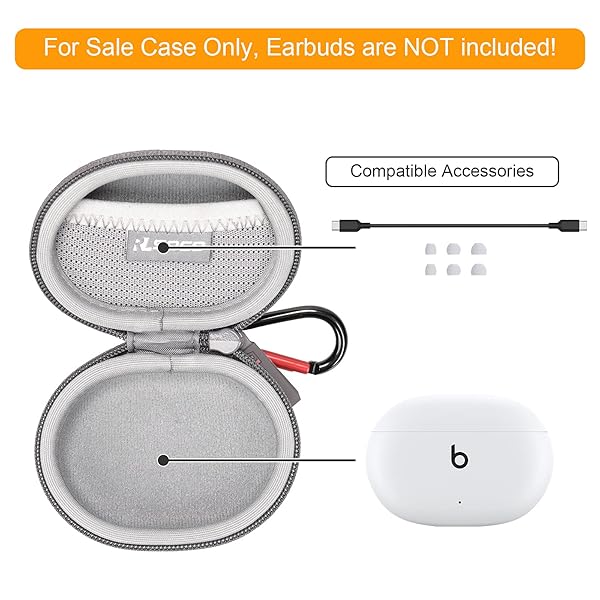 RLSOCO RLSOCO Case for Beats Studio Buds and Studio Buds Plus True Wireless Earbuds Grey Color - View 3 of 8