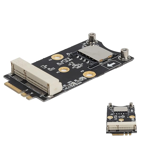 VBESTLIFE VBESTLIFE M.2 to Mini PCI E Adapter Card A E Key 3G 4G Module with SIM Card Slot Plug and Play for Windows 8 7 2000 Linux - View 8 of 10