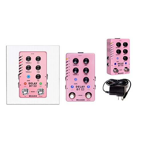 MOOER MOOER Guitar Delay Pedal 14 Types Vintage and Modern Effects Classic Analog Tape Experimental Low-Bit Galaxy and Pingpong - View 9 of 9