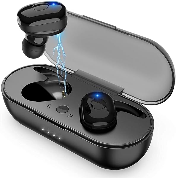 Qisebin Qisebin Wireless Earbuds True Wireless Bluetooth Headphones with Microphone Extra Bass 36H Playtime for Workout Charging Case Black - View 2 of 9