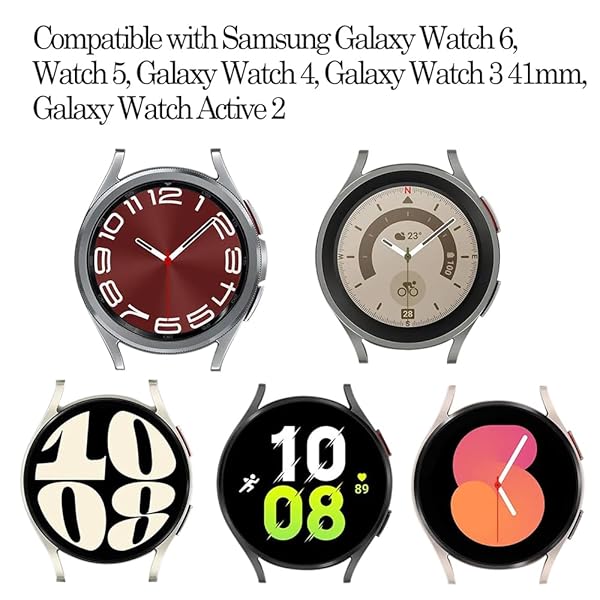 TOOLAIK TOOLAIK 20mm Floral Watch Band for Samsung Active 2 & Galaxy Watch 3 - Stylish Red Leopard Silicone Strap for Women - View 4 of 8