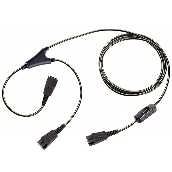 VoiceJoy VoiceJoy GN-Y Training Supervisor Cable with Mute for Jabra Headsets - Quick Disconnect Solution