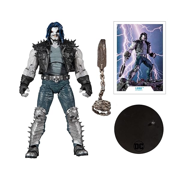 McFarlane Toys McFarlane Toys DC Multiverse Lobo DC Rebirth 7 Inch Action Figure with Accessories for Collectors and Fans - View 7 of 8