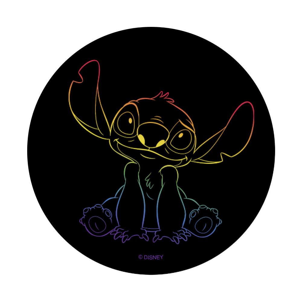 Disney Disney Lilo and Stitch Rainbow Gradient Stitch PopSockets Adhesive PopGrip for Easy Phone Grip and Stand - View 3 of 6