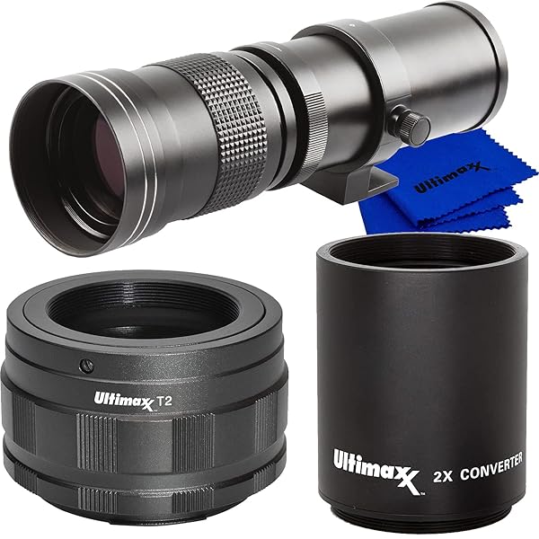 Ultimaxx Ultimaxx 420-800mm Telephoto Zoom Lens for Nikon Z-Mount Cameras - Complete Bundle with T-Mount Adapter