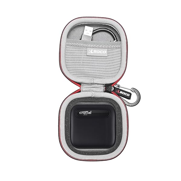 RLSOCO Hard Case for Crucial X10 Pro/X9/X6 SSDs - Protect Your 4TB/2TB/1TB/500GB Portable External Drive
