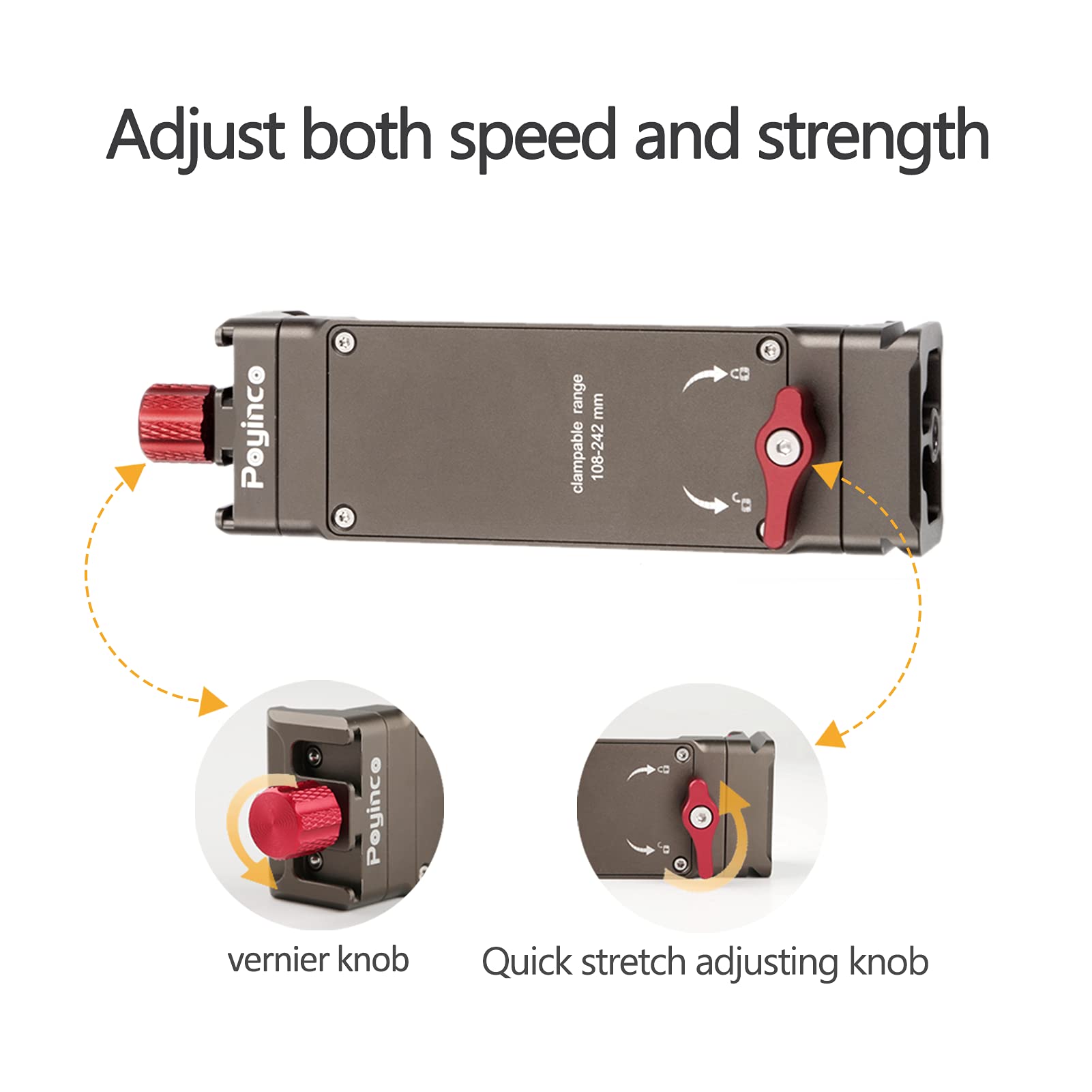 Poyinco Poyinco Flexible Adjustable Tripod Mount Adapter for iPad Mini iPad Pro Surface Pro and Phones - View 2 of 7