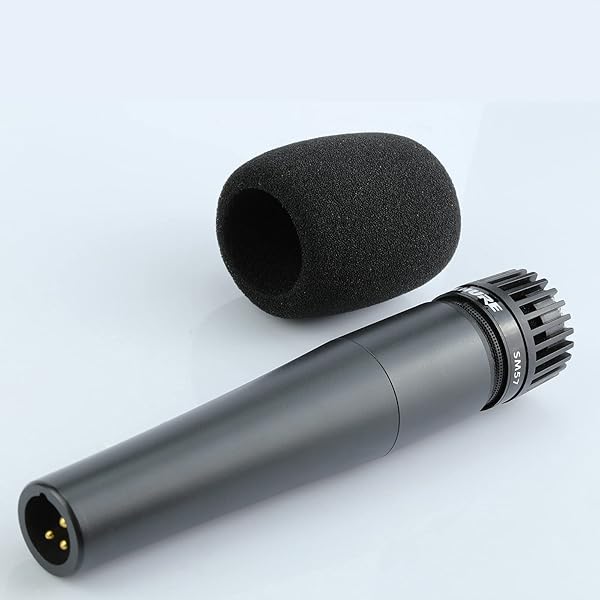 LEFXMOPHY LEFXMOPHY SM57 Windscreen 3-Pack: Foam Replacement for Shure SM57 Microphone - Black Noise-Cancellation Pop Filter - View 4 of 4