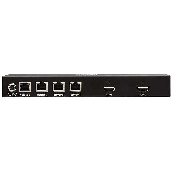 TRIPP LITE Tripp Lite 4-Port HDMI Over Ethernet Extender Kit - 4K 60Hz, 230ft Range, TAA Compliant (B127A-004-BHPH3) - View 7 of 11