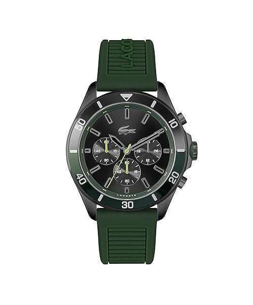 Lacoste Lacoste Men's Green Stainless Steel Quartz Watch with Silicone Strap - Model 2011153