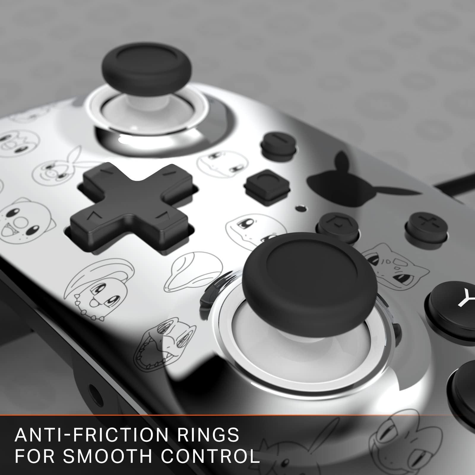 PowerA PowerA Enhanced Wired Controller for Nintendo Switch Pikachu Black and Silver High Performance Gaming Accessory - View 7 of 9