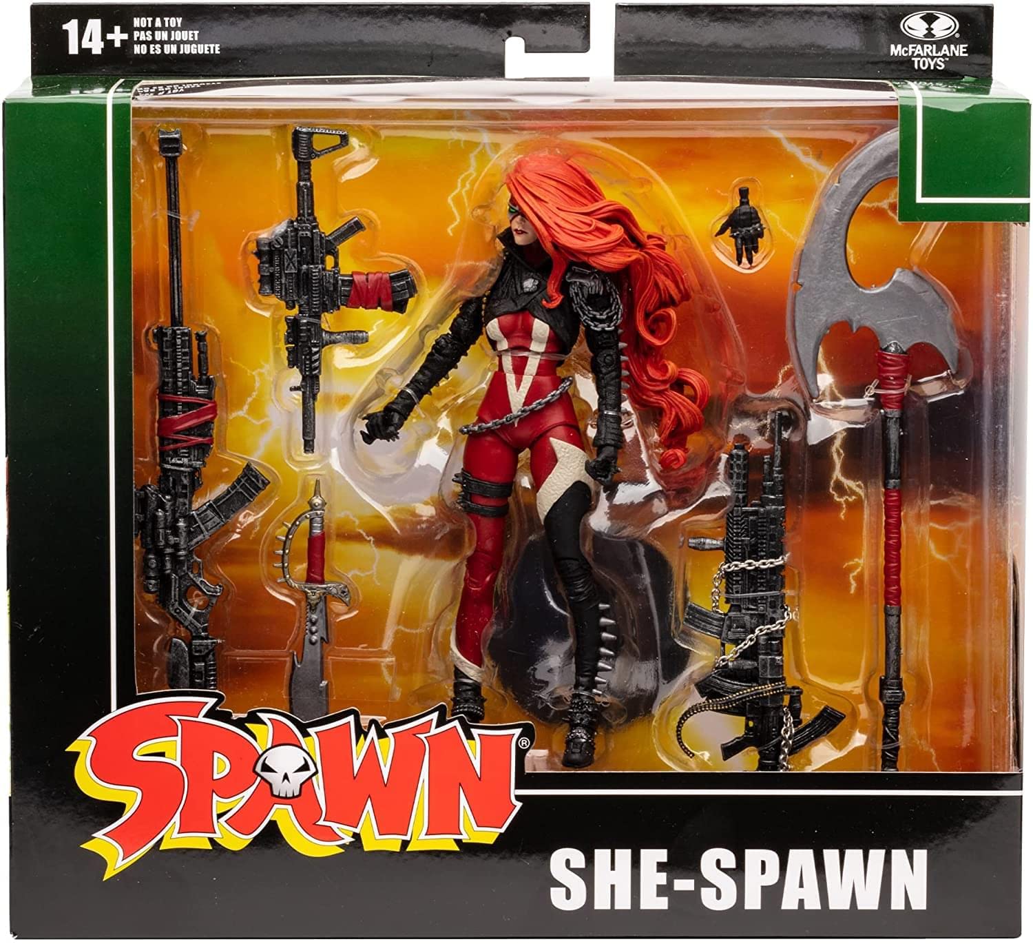 McFarlane Toys Spawn She Spawn 7 Inch Action Figure Deluxe Box Set with Eight Accessories for Collectors - View 3 of 5