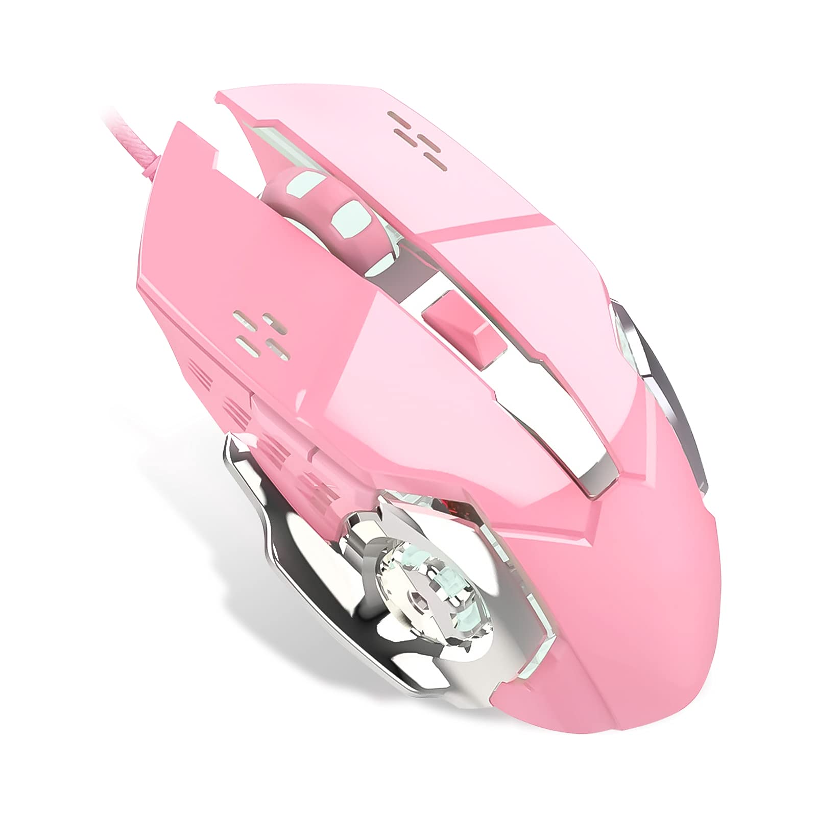 Basaltech Basaltech Wired Gaming Mouse with 6 Buttons Ergonomic Design RGB Backlit 4 Levels DPI for Desktop Laptop Mac PC Professional Gamers