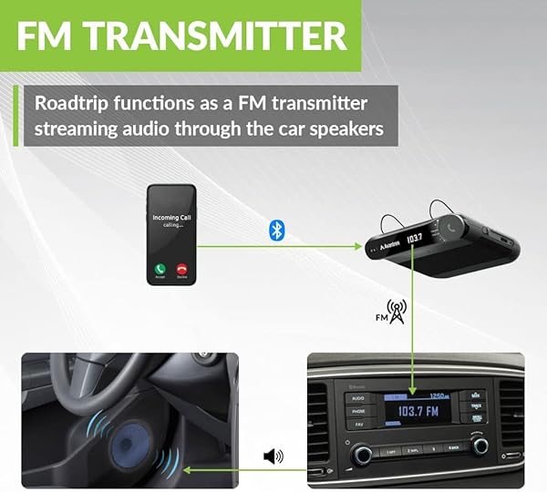 Avantree Avantree Roadtrip: 2-in-1 Bluetooth Speaker & FM Transmitter for Cars - Hands-Free Calls & Multipoint Connection - View 4 of 8