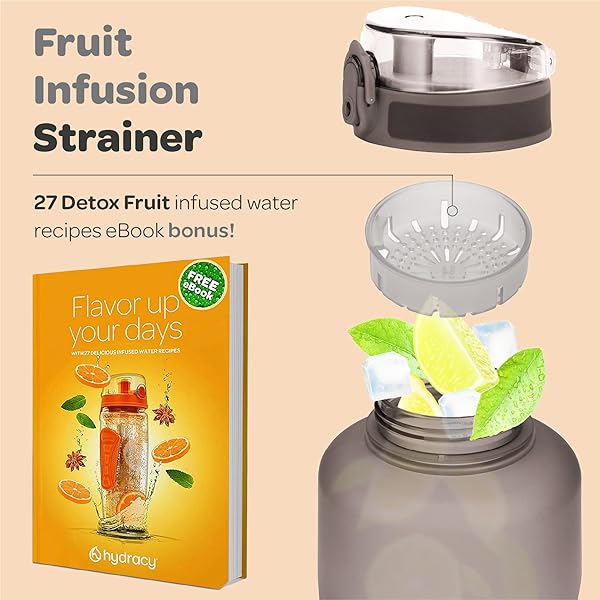 Hydracy Hydracy 2L Water Bottle: BPA-Free, Leakproof, Motivational Timeline & Durable Design for Healthy Hydration - View 9 of 11