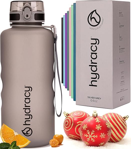 Hydracy Hydracy 2L Water Bottle: BPA-Free, Leakproof, Motivational Timeline & Durable Design for Healthy Hydration - View 3 of 11